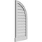 Ekena Millwork Quarter Round Top Right Surface Mount PVC Gable Vent w/ 2"W x 2"P Brickmould Sill Frame, 16"W x 36"H GVPQR16X3603SN - alternate 2